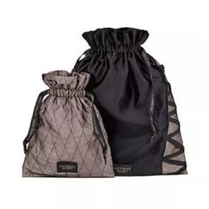 Victoria's Secret satin lingerie bag set